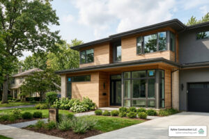 energy star rated windows on a modern Central Ohio home - energy star rated windows